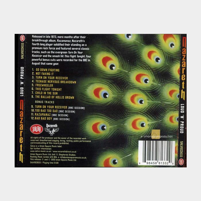 CD Nazareth - Loud 'N' Proud