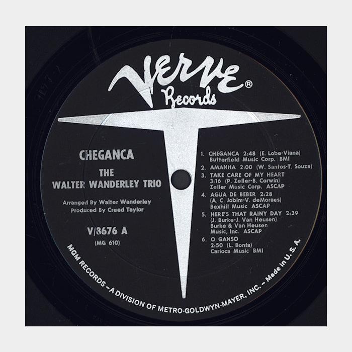 Walter Wanderley Trio - Cheganca (ex/ex)
