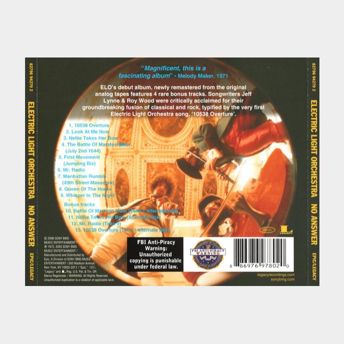 CD Electric Light Orchestra - No Answer