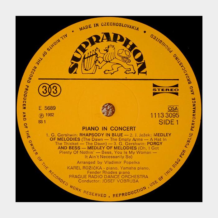 Karel Ruzicka - Piano In Concert (ex/ex-)