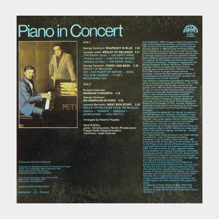 Karel Ruzicka - Piano In Concert (ex/ex-)