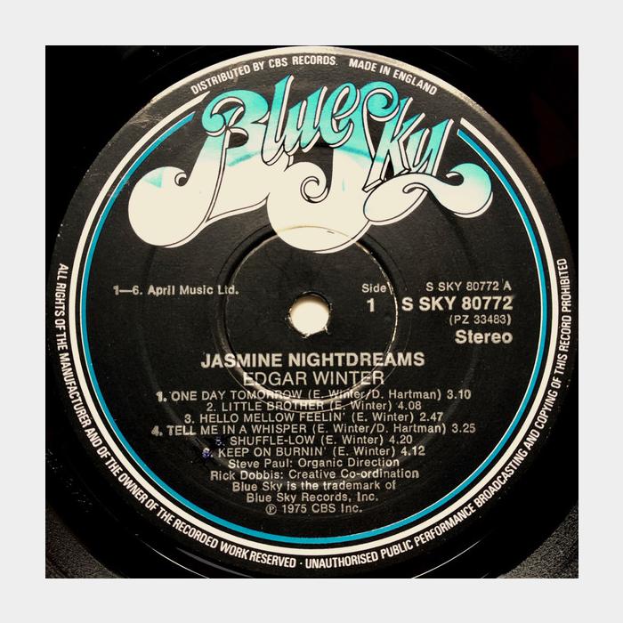 Edgar Winter - Jasmine Nightdreams (ex+/ex)