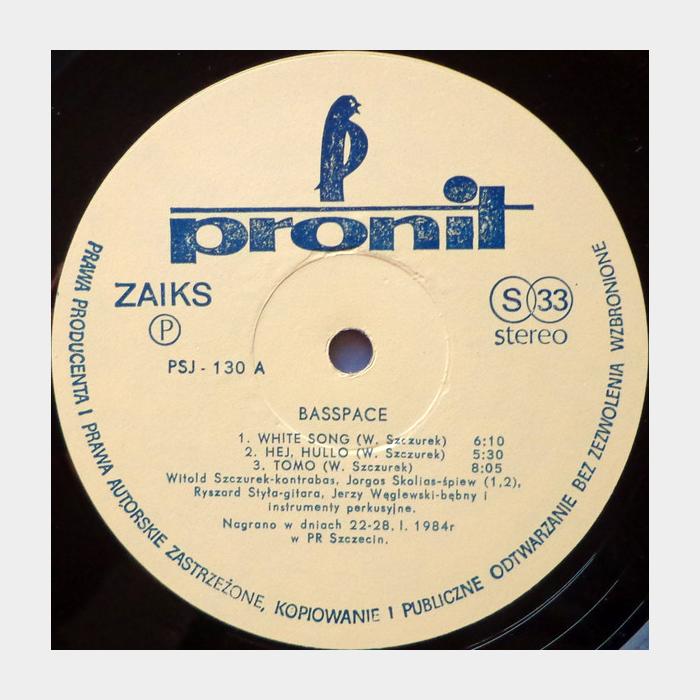 Witold Szczurek - Basspace (ex+/ex)