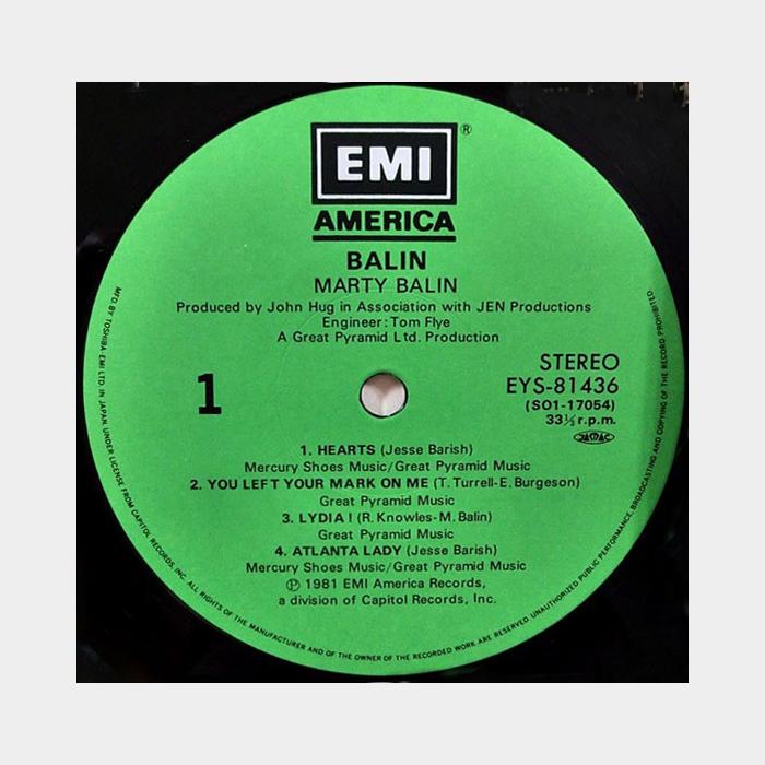 Marty Balin - Balin (ex+/ex+, obi)