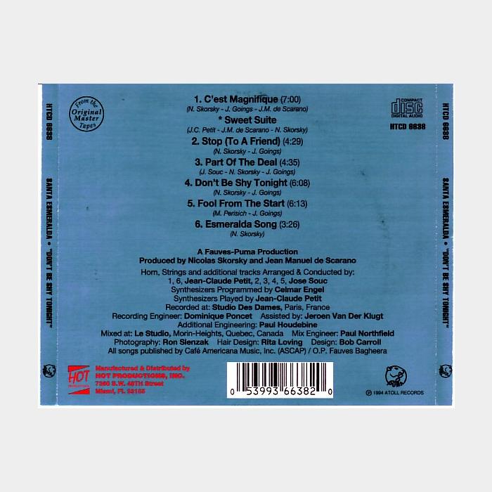 CD Santa Esmeralda - Don't Be Shy Tohight