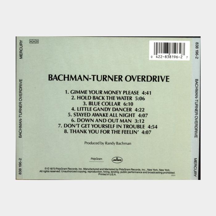 CD Bachman Turner Overdrive - Bachman Turner Overdrive