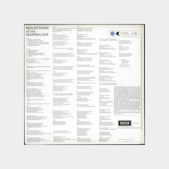 Marmalade - Reflections Of The Marmalade (ex+/ex)