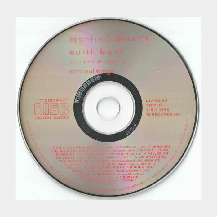 CD Manfred Mann's Earth Band - Criminal Tango