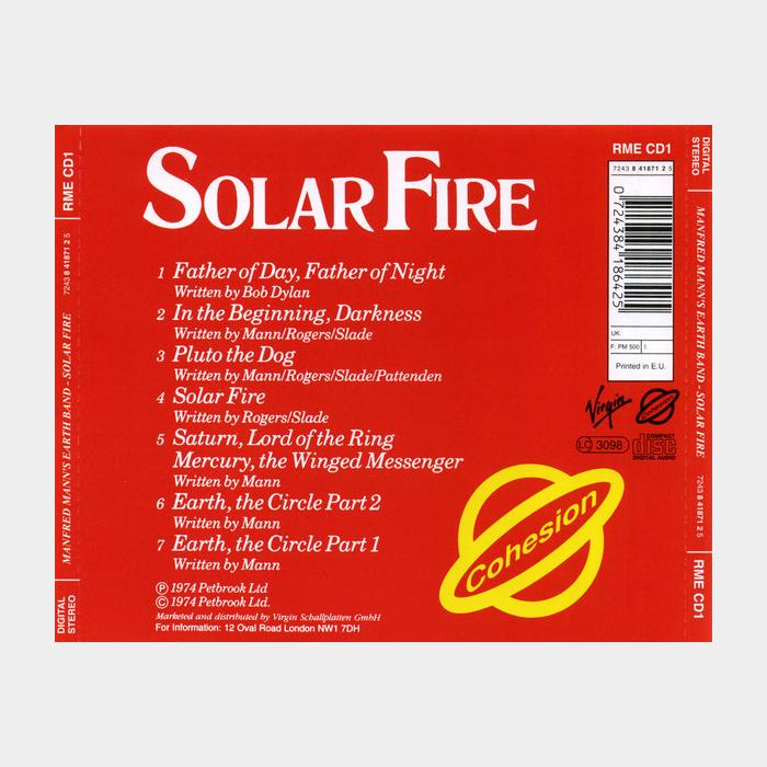 CD Manfred Mann's Earth Band - Solar Fire