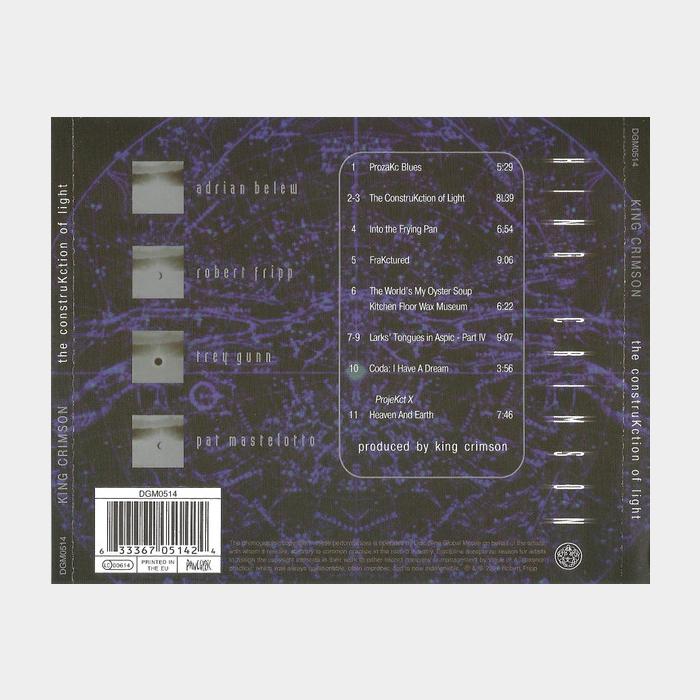 CD King Crimson - The Construkction Of Light