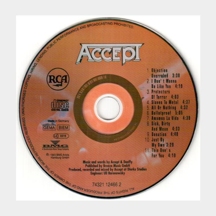 CD Accept - Objection Overruled