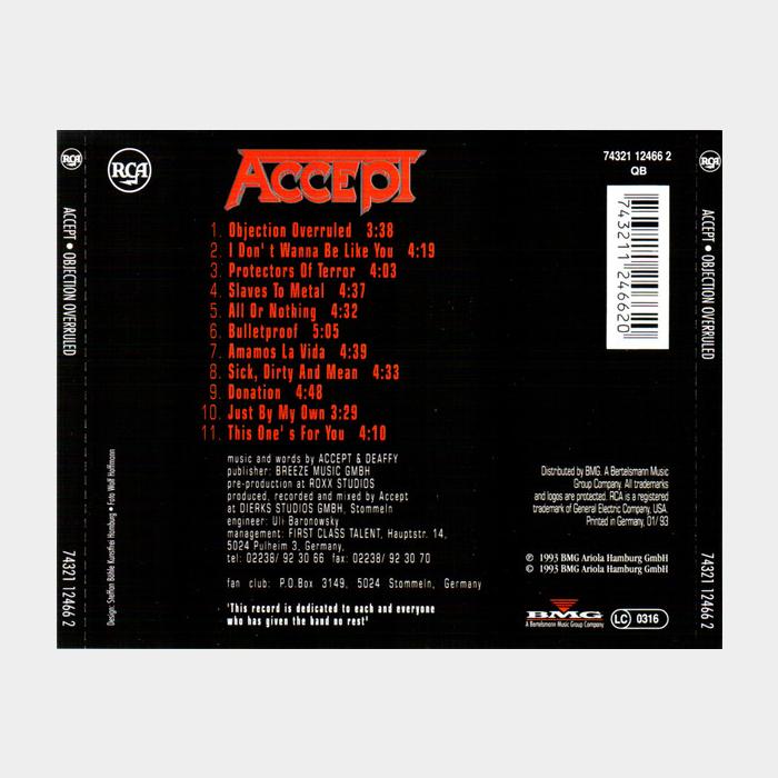 CD Accept - Objection Overruled