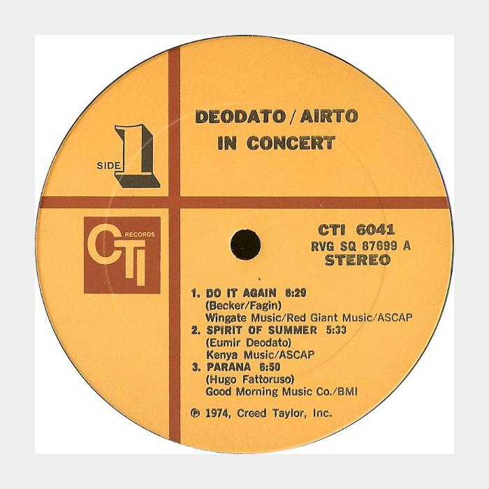 Deodato - In Concert Airto (ex/vg+)
