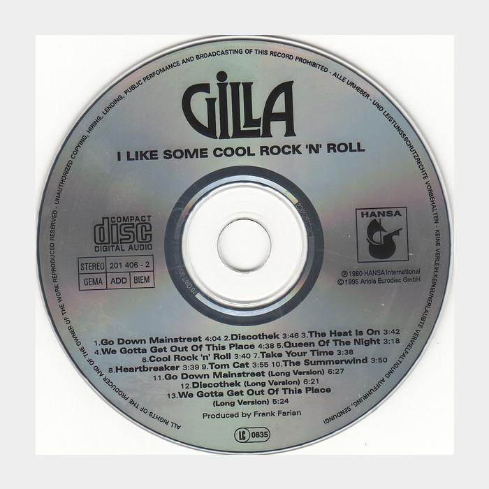 CD Gilla - I Like Some Cool Rock'N'Roll