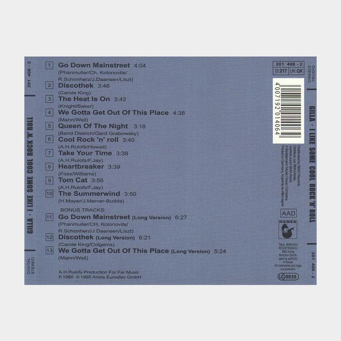 CD Gilla - I Like Some Cool Rock'N'Roll