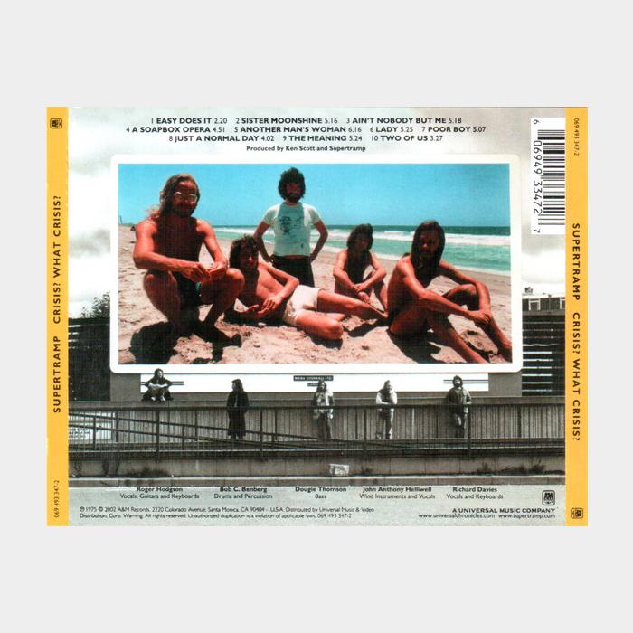 CD Supertramp - Crisis? What Crisis?