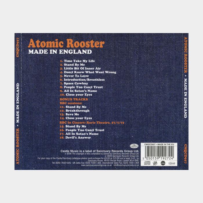 CD Atomic Rooster - Made In England