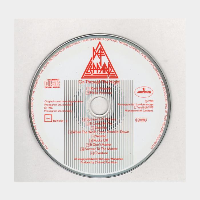 CD Def Leppard - On Through The Night