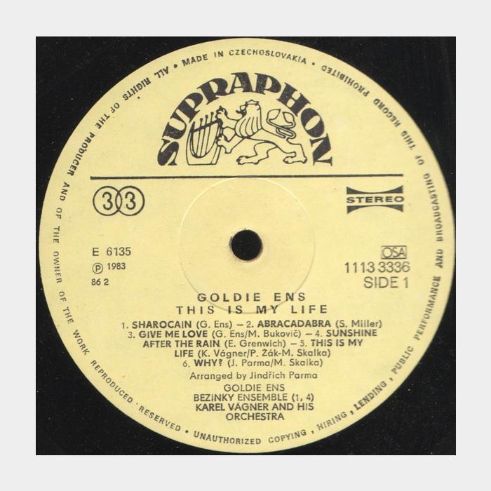 Goldie Ens - This Is My Life (ex+/ex-)