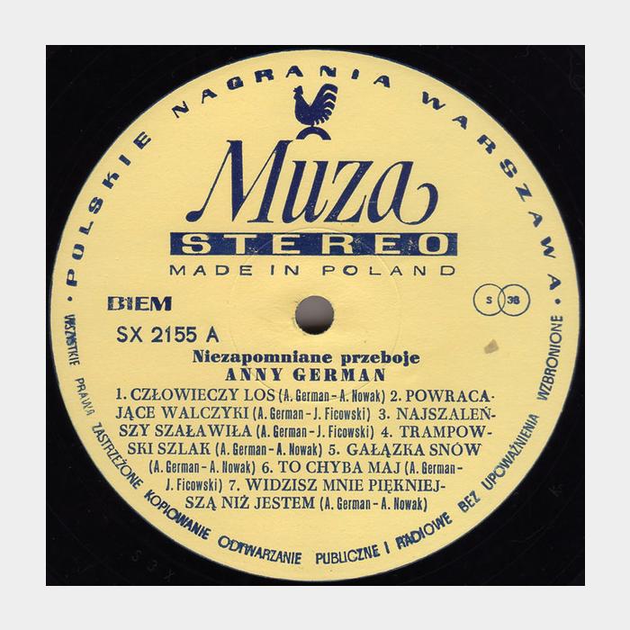 Анна Герман - Niezapomniane Przeboje (ex-/ex, звучит на ex)