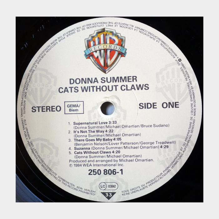 Donna Summer - Cats Without Claws (ex+/ex)