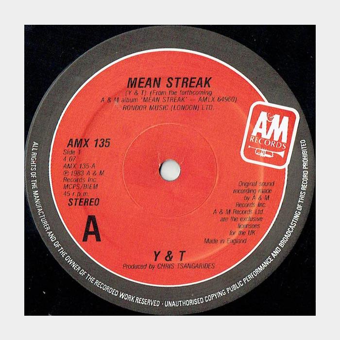 Y&T - Mean Streak (ex/ex+)