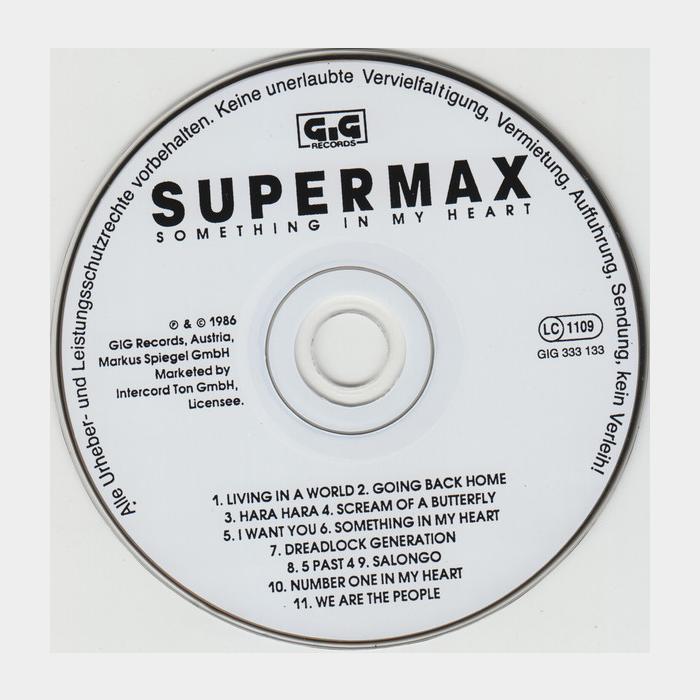 CD Supermax - Something In My Heart