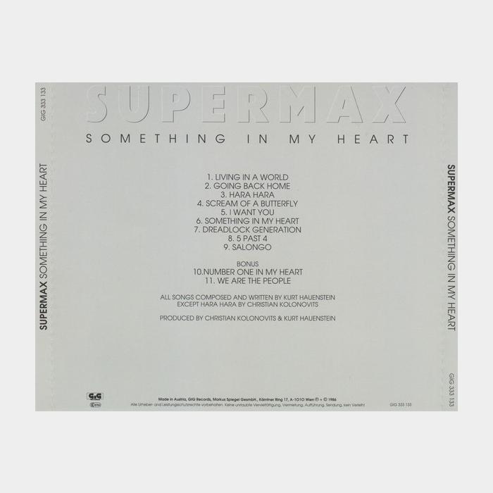 CD Supermax - Something In My Heart