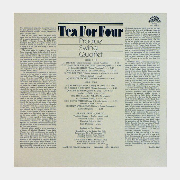 Prague Swing Quartet - Tea For Four (ex/ex)