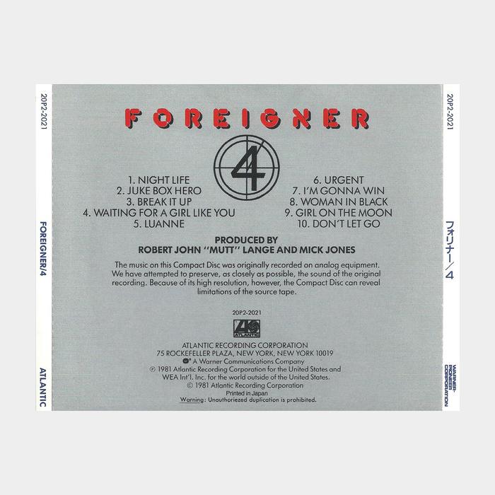CD Foreigner - 4