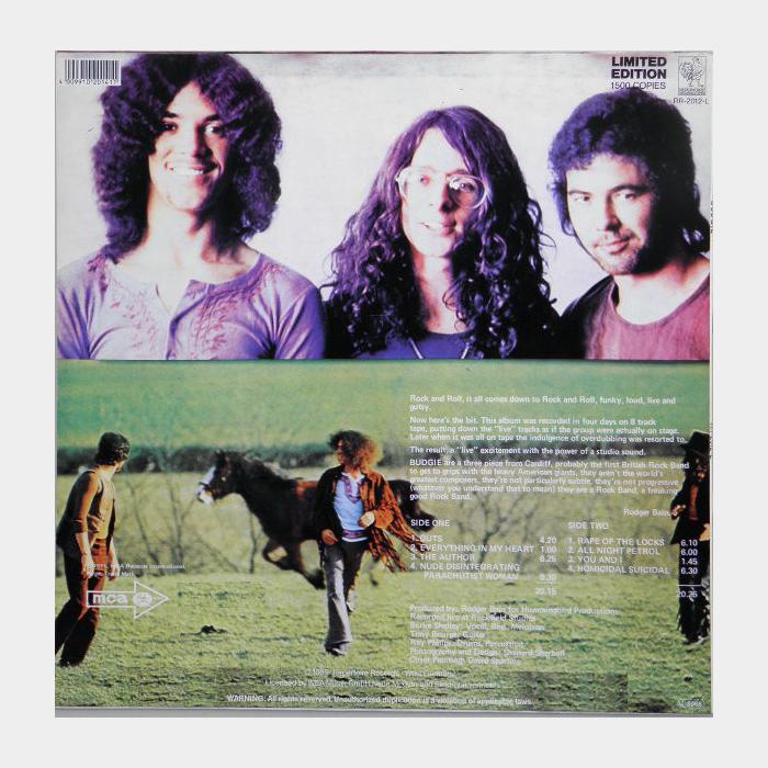 Budgie - Budgie (ex+/ex+, Red LP)