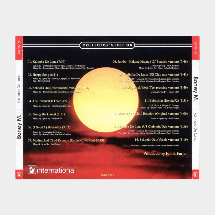 CD Boney M - Kalimba De Luna