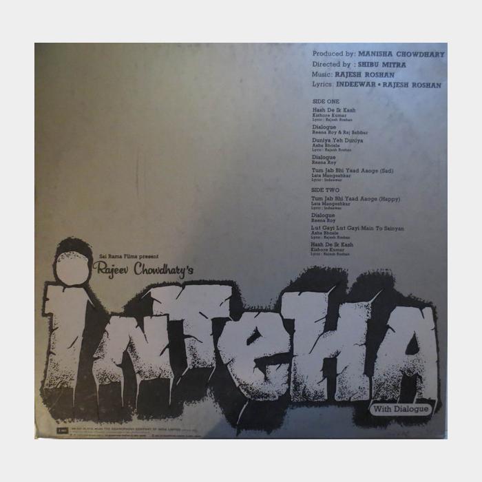 Rajesh Roshan – Inteha (ex/ex)