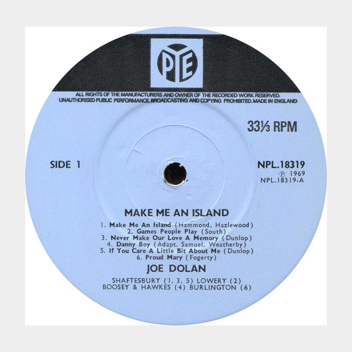 Joe Dolan - Make Me An Island (ex/ex+)