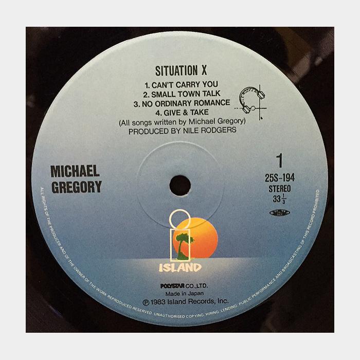 Michael Gregory - Situation X (ex+/ex+, obi)
