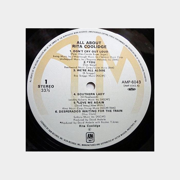 Rita Coolidge - All About (ex+/ex+, obi)