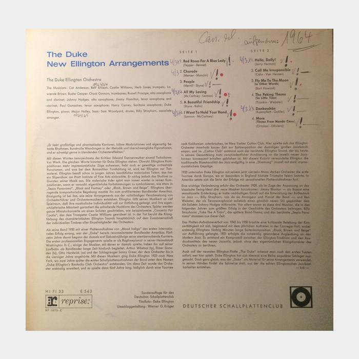 Duke Ellington - New Ellington Arrangements (ex+/ex-)