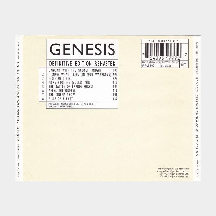 CD Genesis - Selling England By The Pound (little scratch)