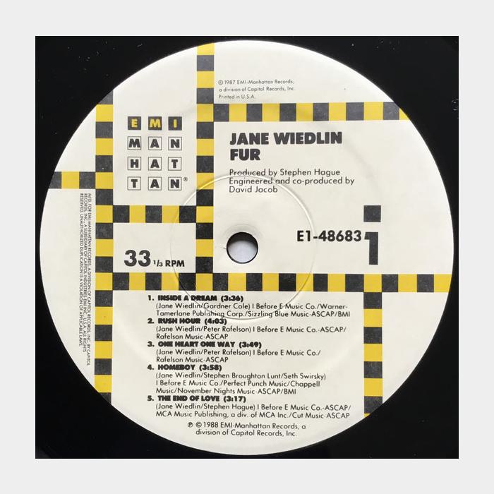 Jane Wiedlin - Fur (ex+/ex+, shrink)