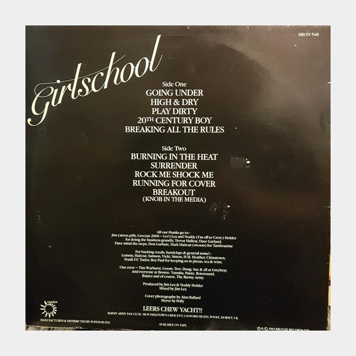 Girlschool - Play Dirty (ex+/ex+, obi, PROMO)