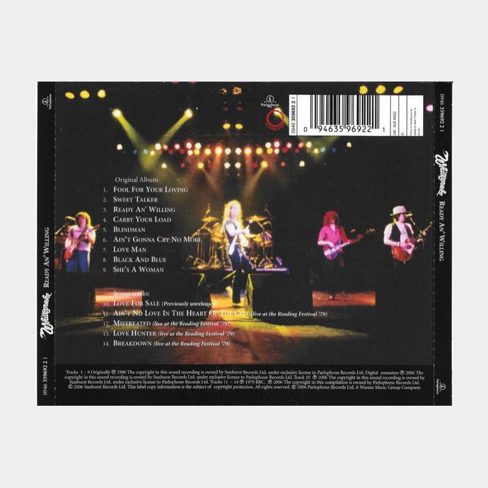 CD Whitesnake - Ready An' Willing