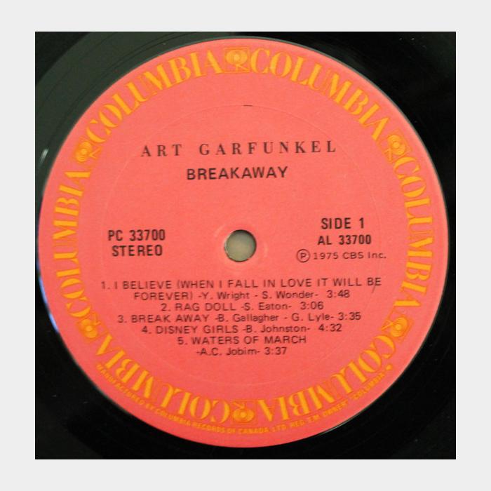 Art Garfunkel - Breakaway (ex+/ex-)