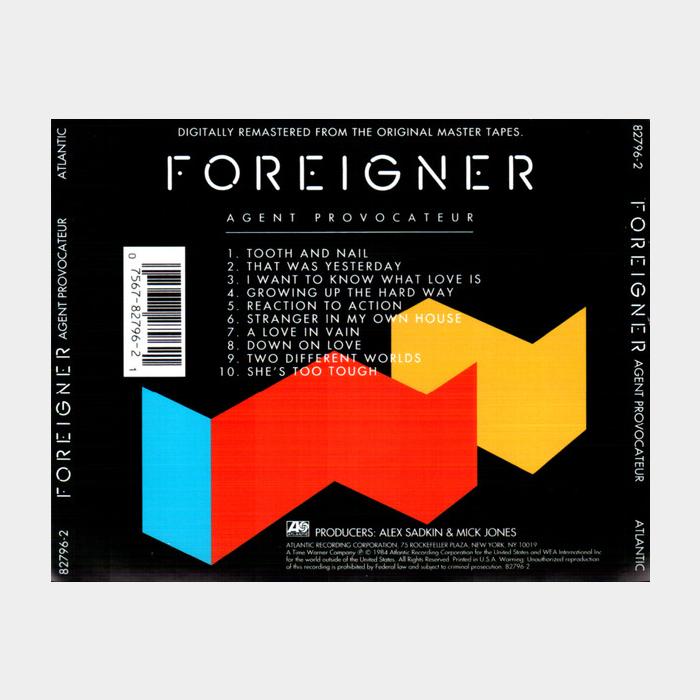 CD Foreigner - Agent Provocateur
