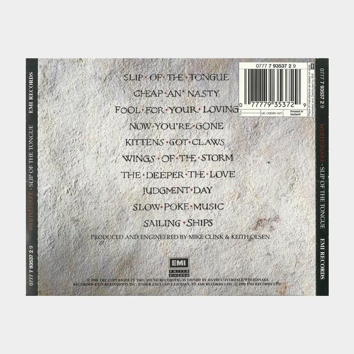 CD Whitesnake - Slip Of The Tongue