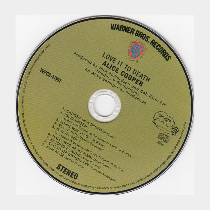 MV Alice Cooper - Love It To Death