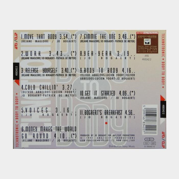 CD Technotronic - Body To Body