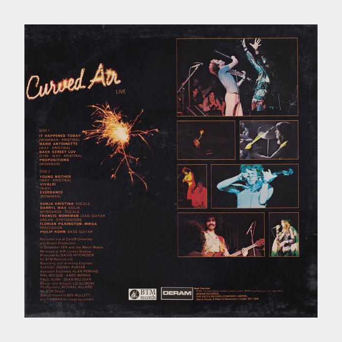 Curved Air - Curved Air Live (ex+/ex+)