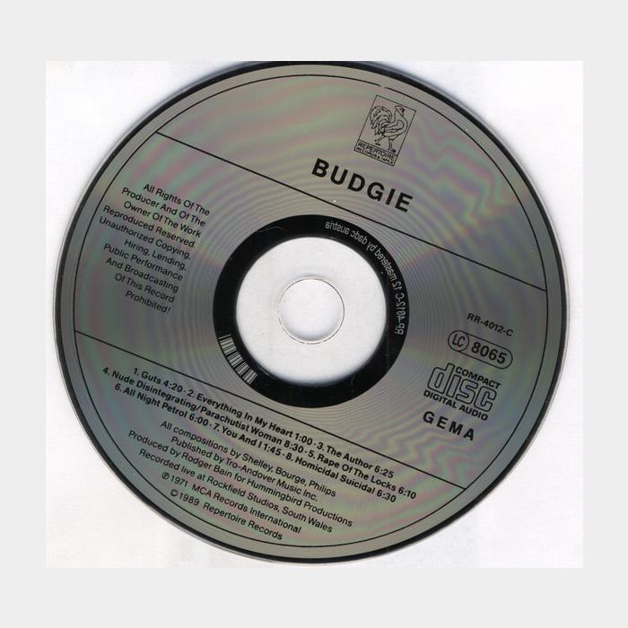CD Budgie - Budgie