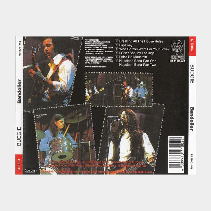 CD Budgie - Bandolier