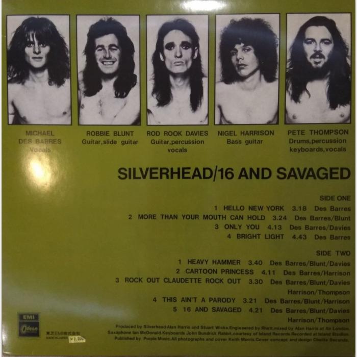 Silverhead - 16 And Savaged (ex-/ex+)